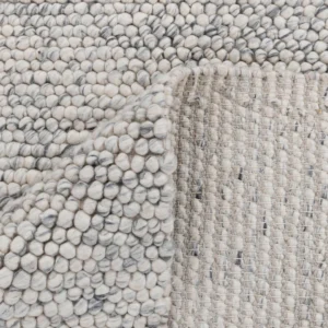 Ivory Pebble Handwoven Wool Rug