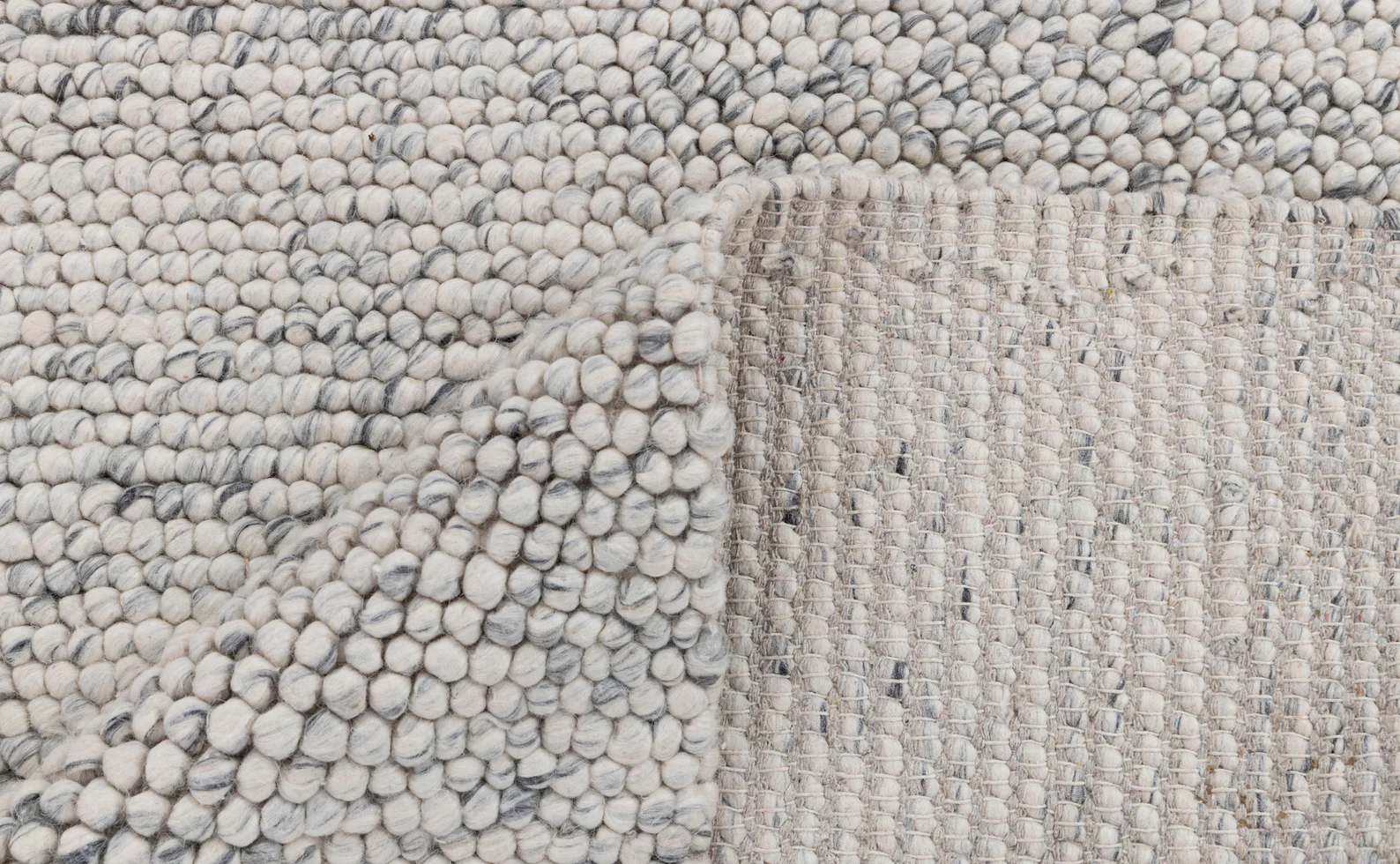 Ivory Pebble Handwoven Wool Rug