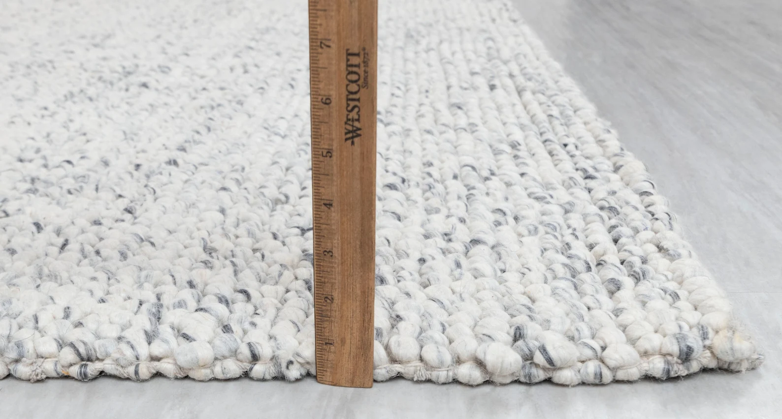 Ivory Pebble Handwoven Wool Rug - Image 4