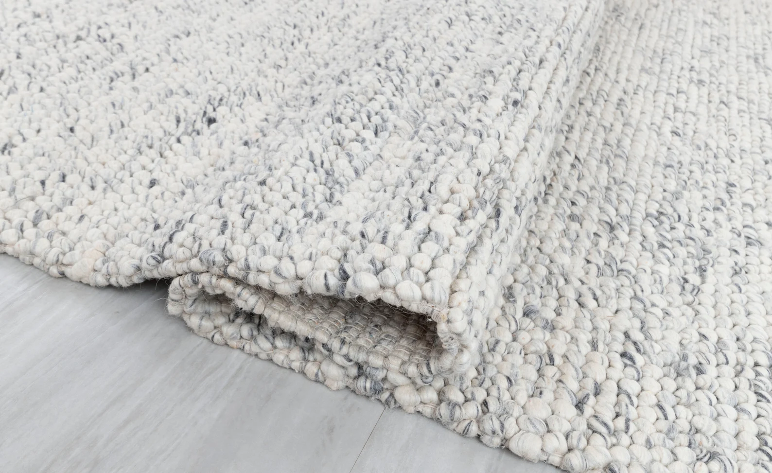 Ivory Pebble Handwoven Wool Rug - Image 9