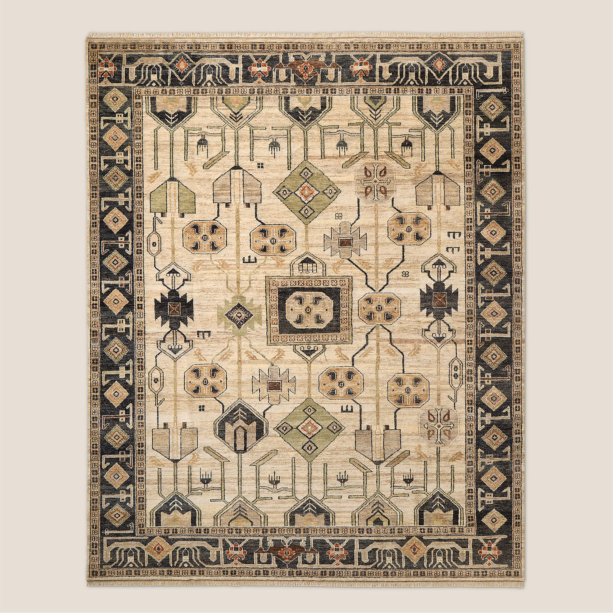 Heritage Tribal Handwoven Wool Rug