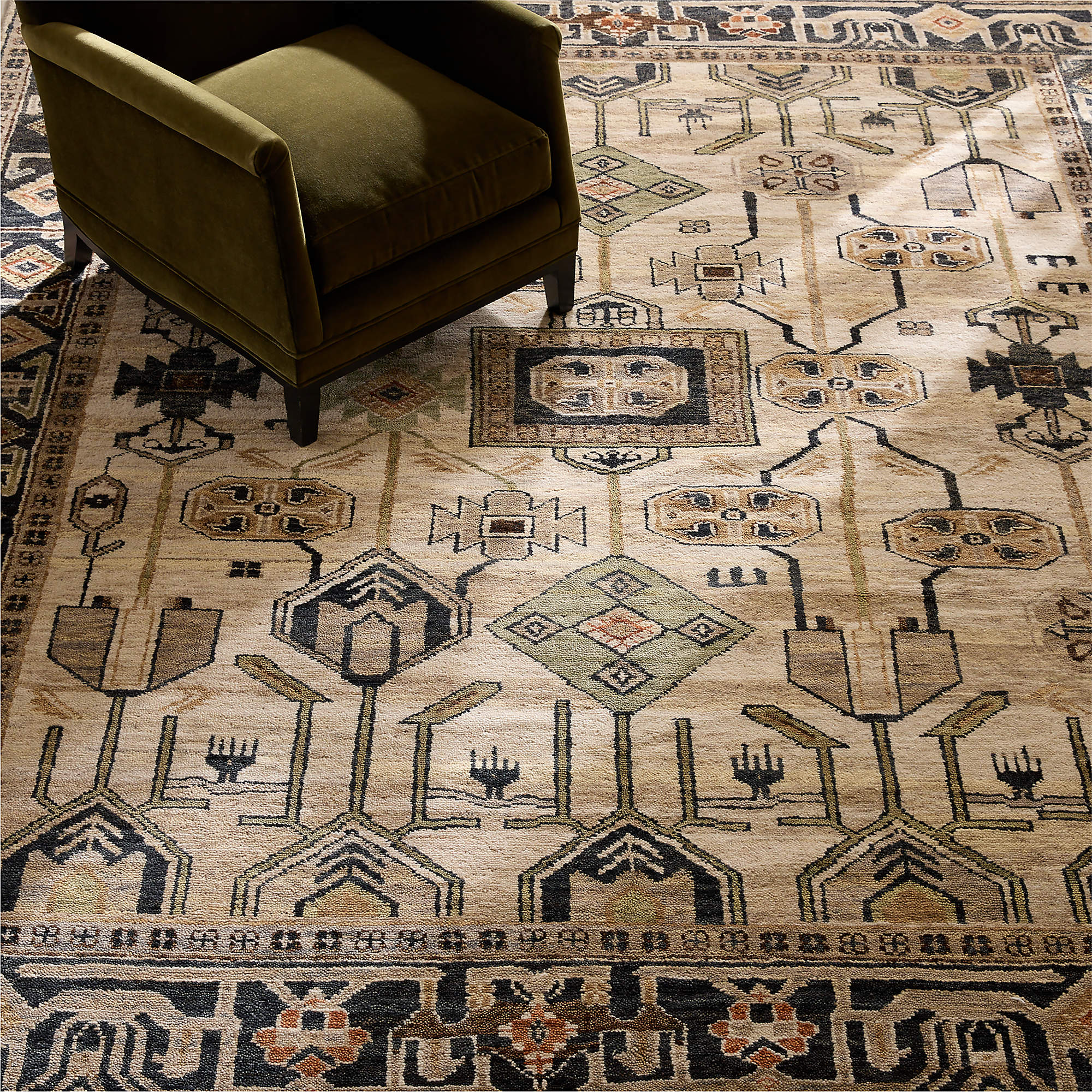 Heritage Tribal Handwoven Wool Rug - Image 7